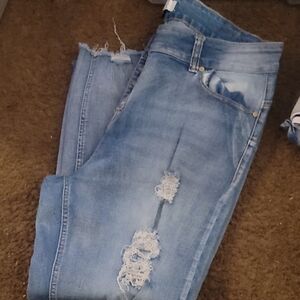 Distressed Blue Women's Jeans